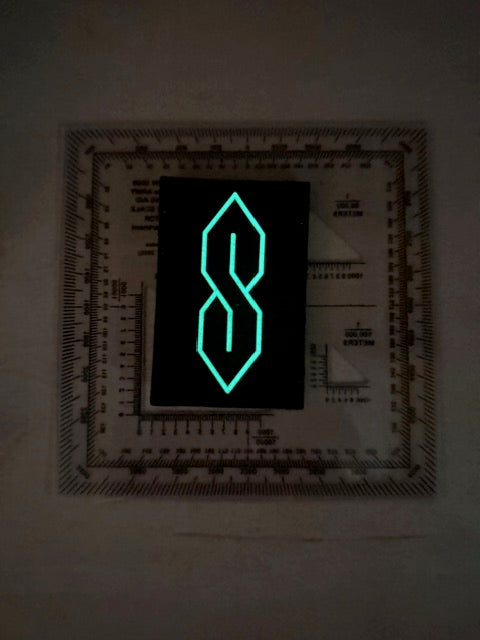 2 pack! you drew this in school pvc patch GLOW!